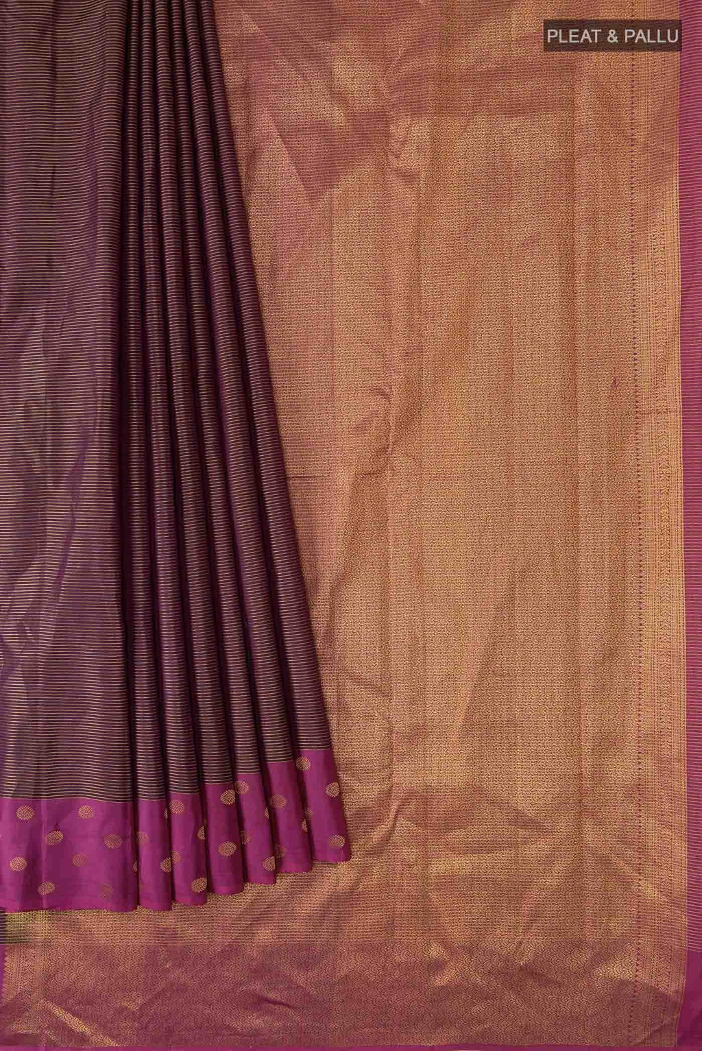 Brown Kanchipuram Silk Saree
