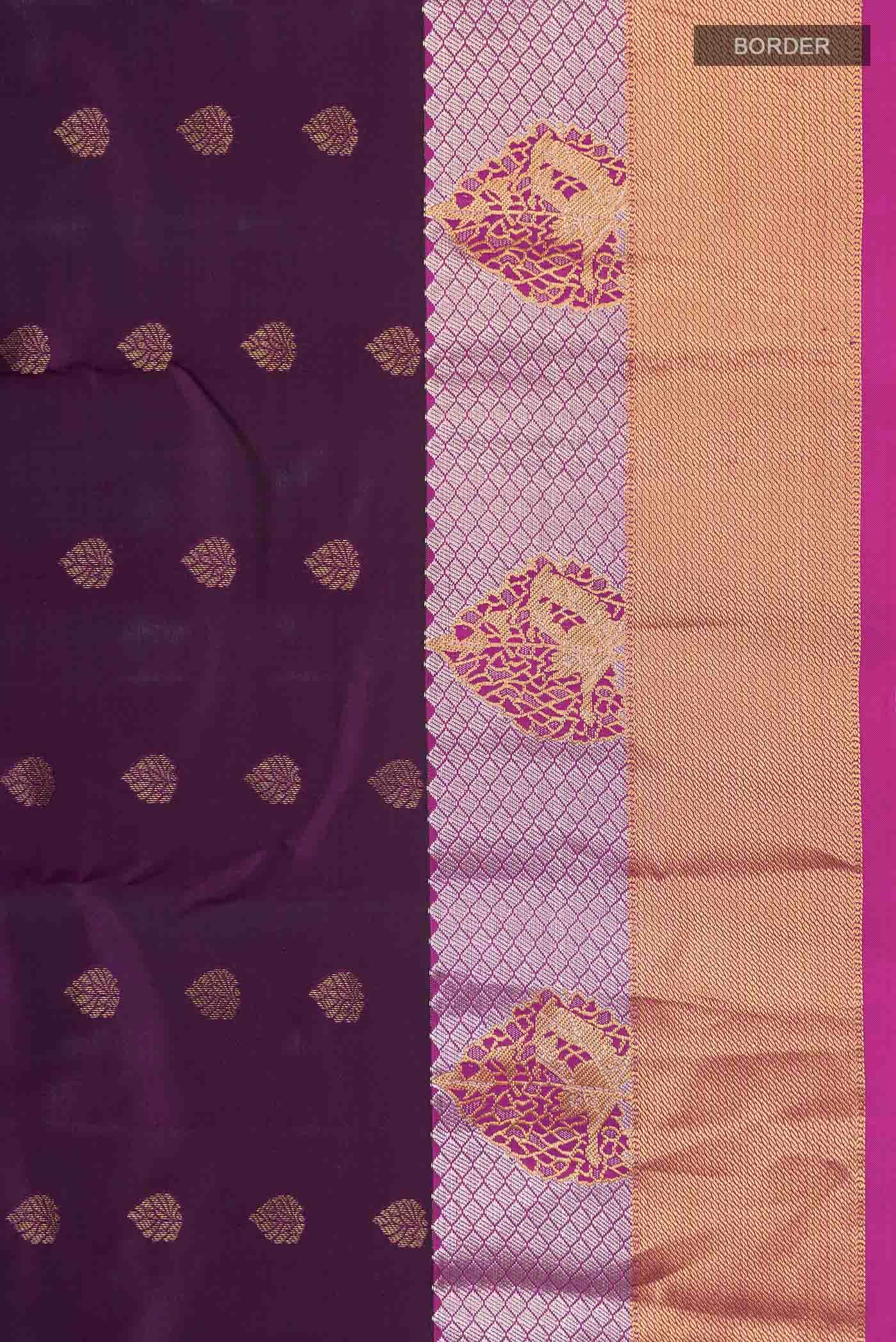 Purple Kanchipuram Silk Saree