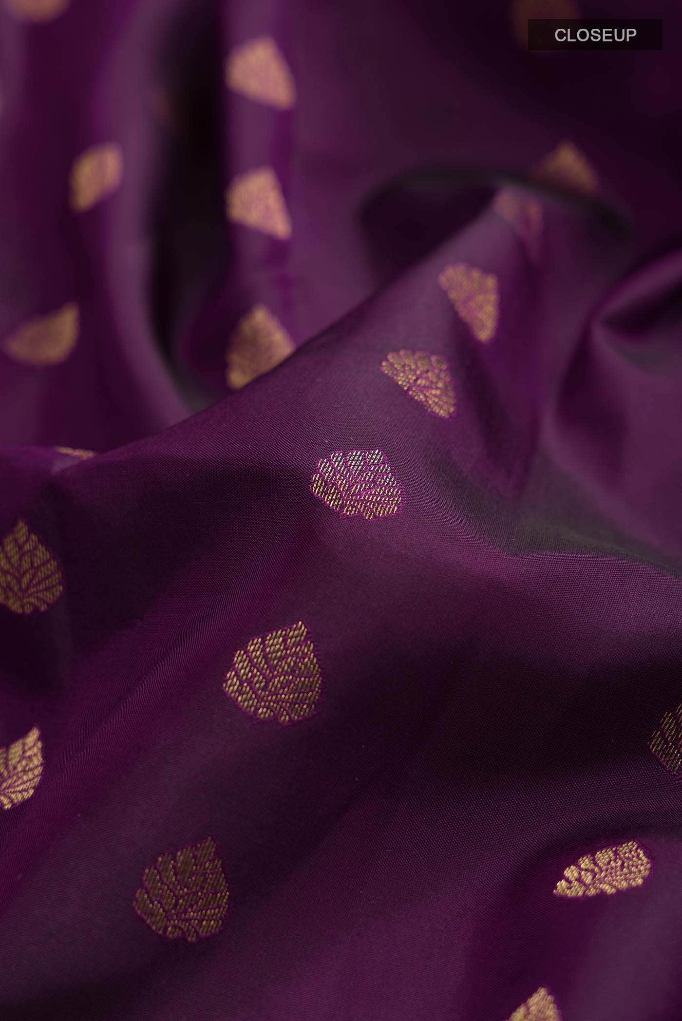 Purple Kanchipuram Silk Saree