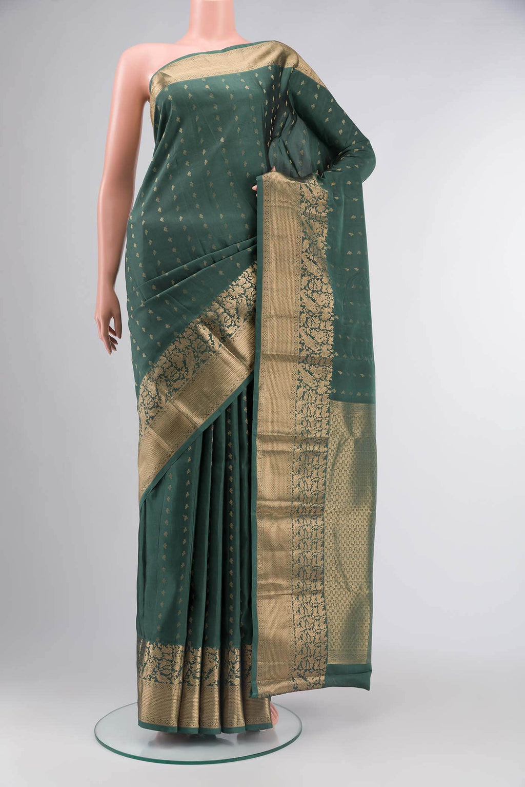 Green Kanchipuram Silk Saree