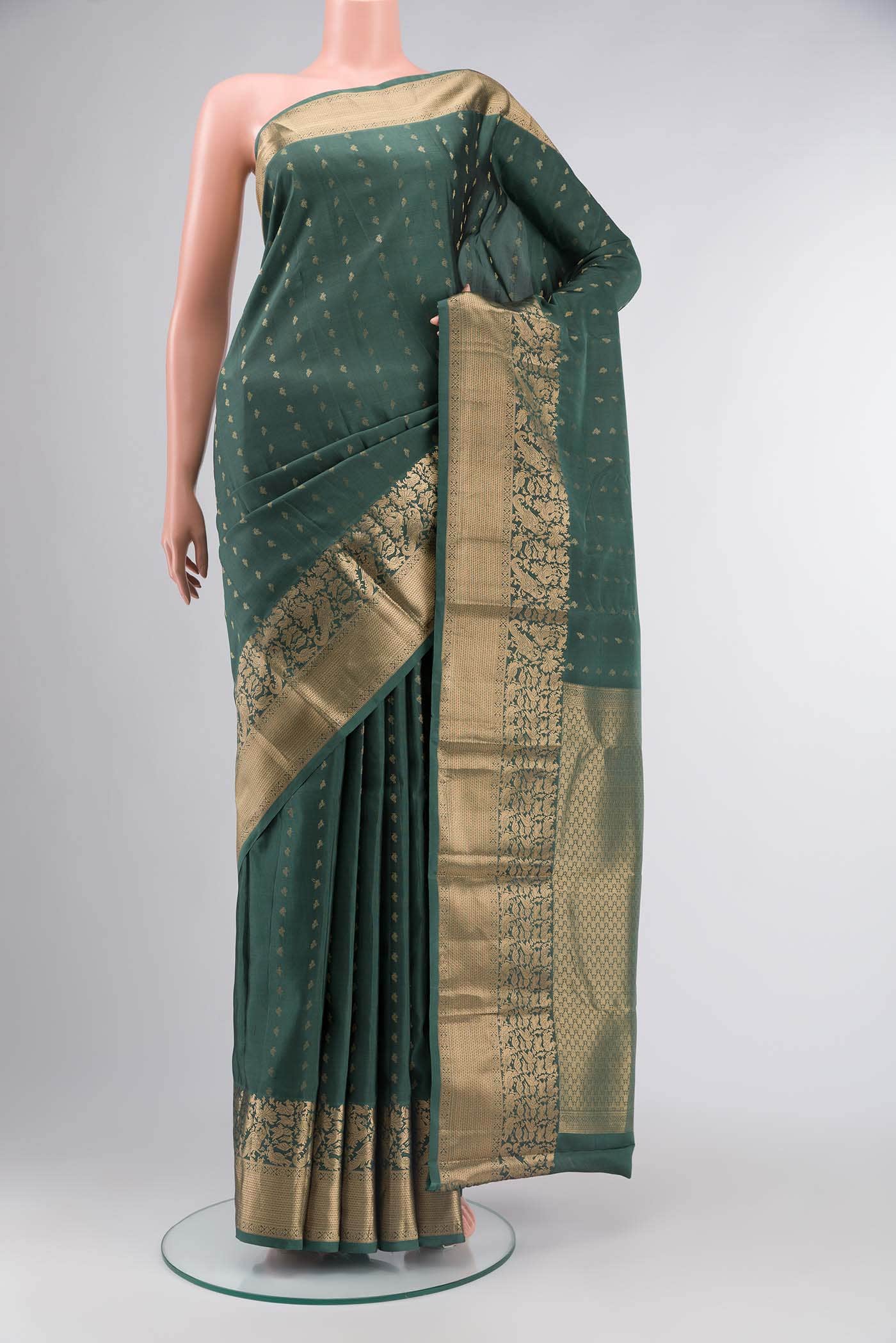 Green Kanchipuram Silk Saree