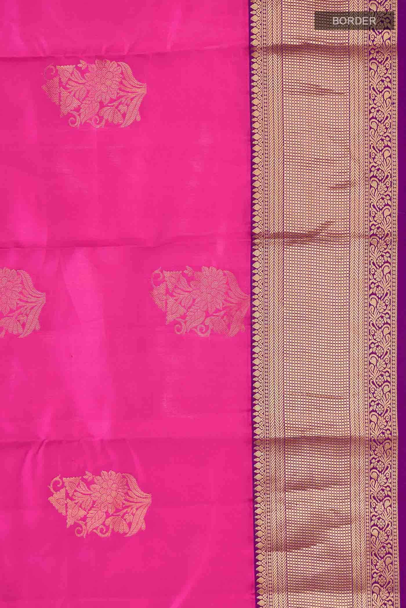 Pink Kanchipuram Silk Saree