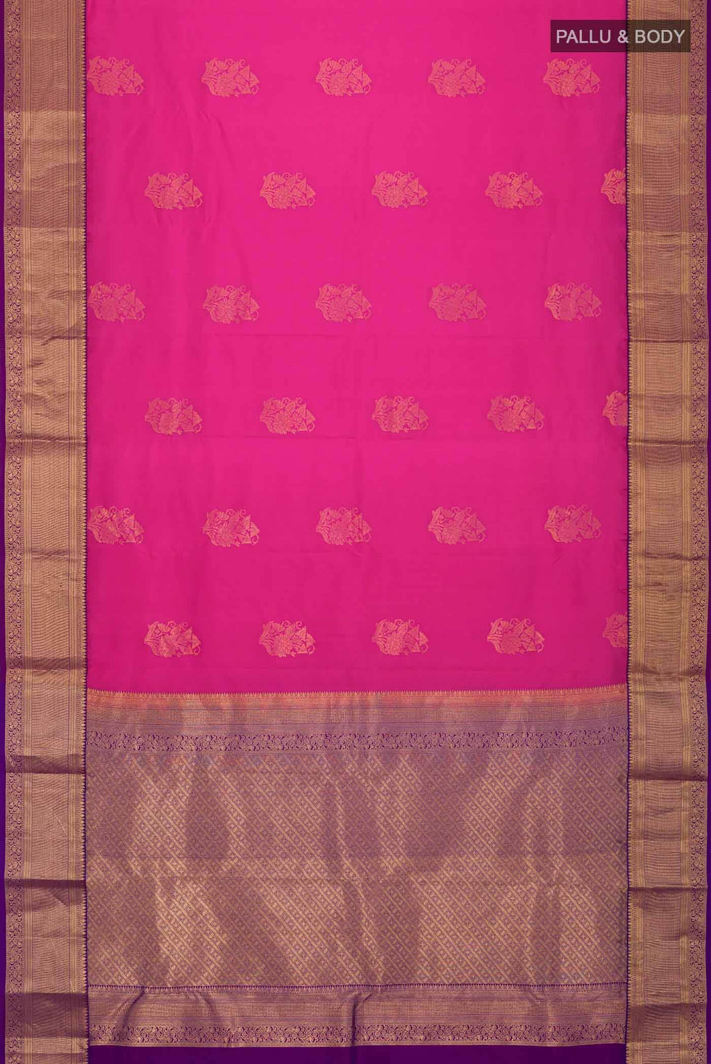 Pink Kanchipuram Silk Saree