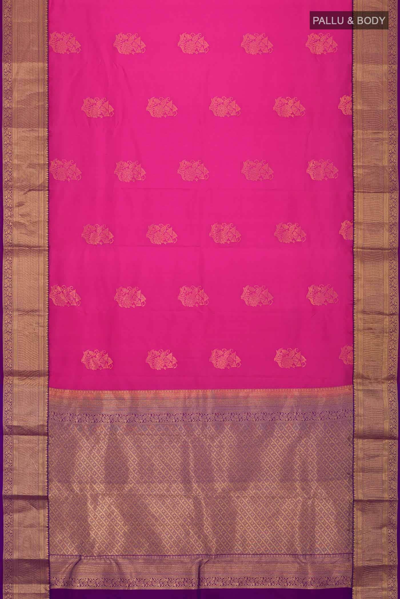 Pink Kanchipuram Silk Saree