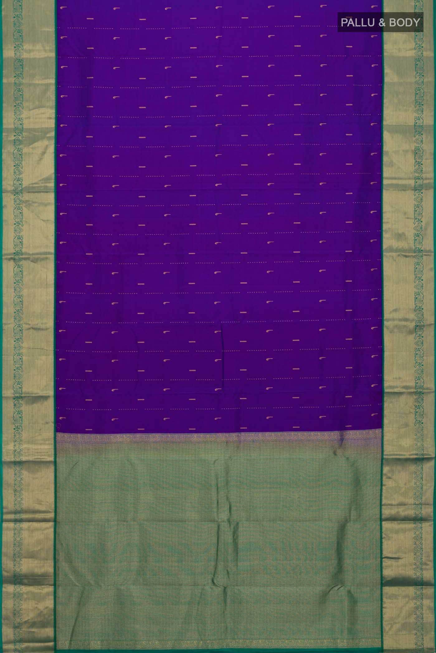 Blue Kanchipuram Silk Saree