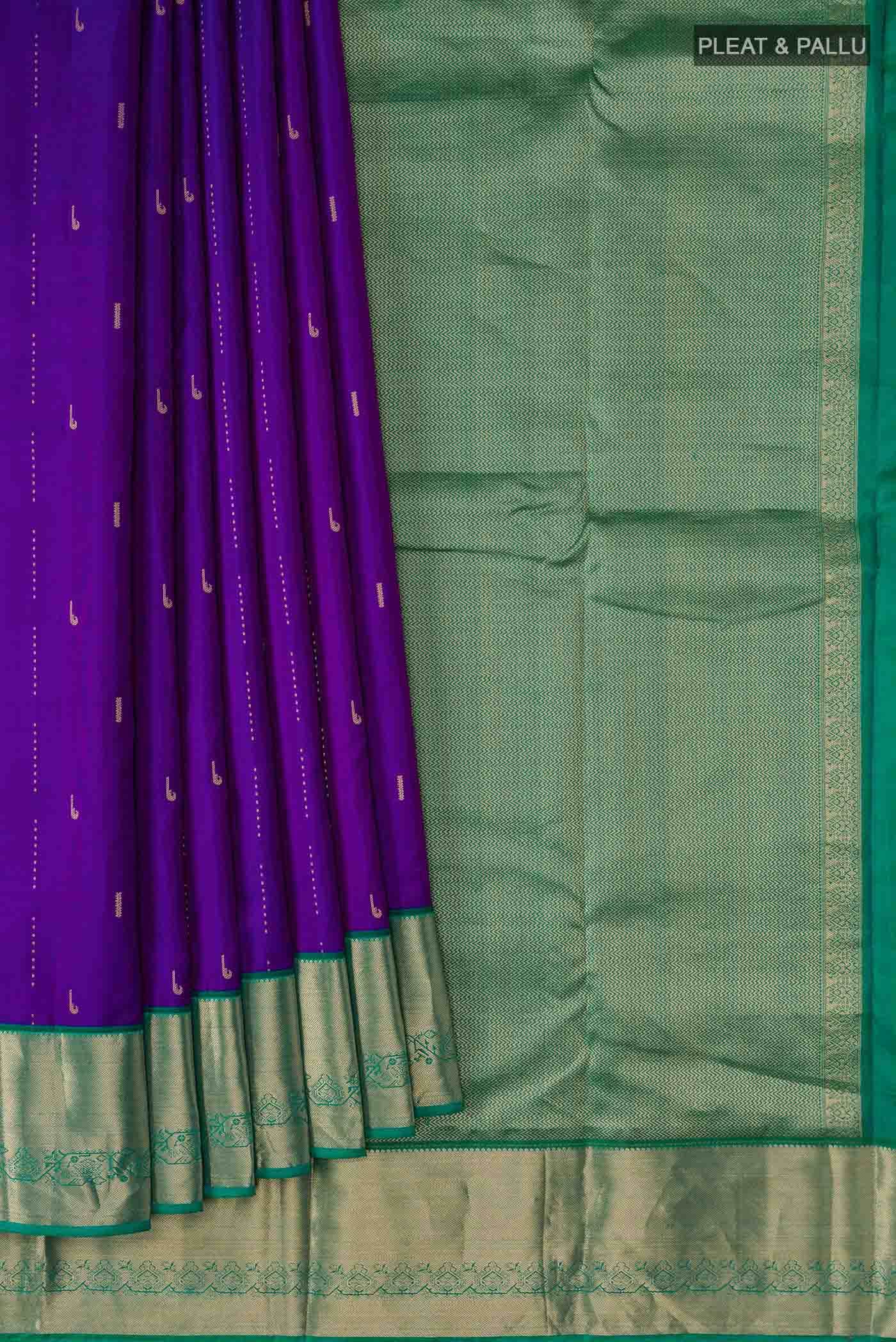 Blue Kanchipuram Silk Saree
