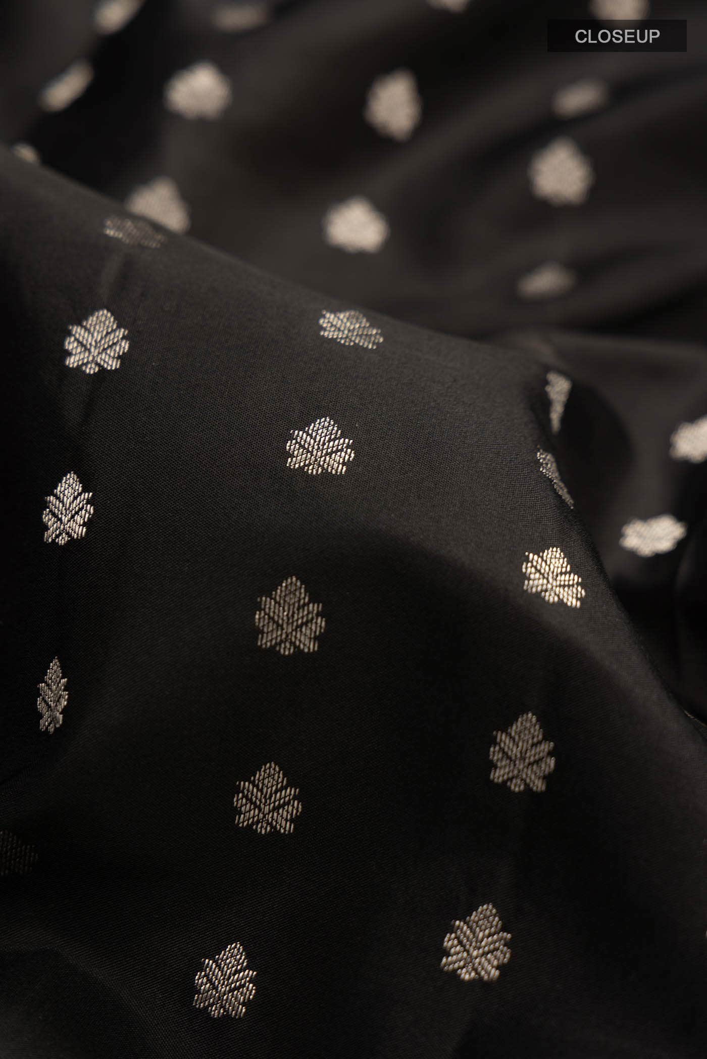 Black Kanchipuram Silk Saree