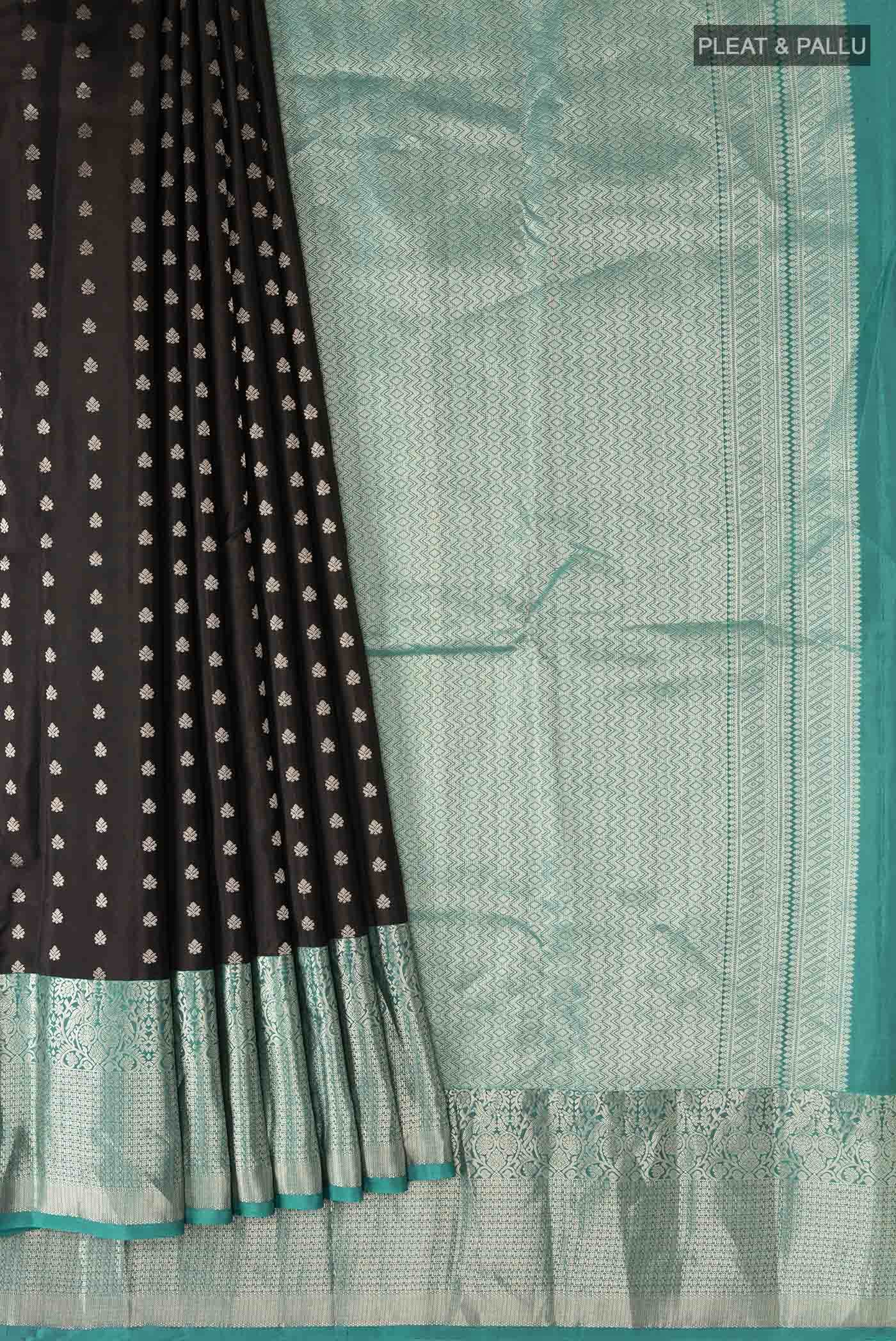 Black Kanchipuram Silk Saree