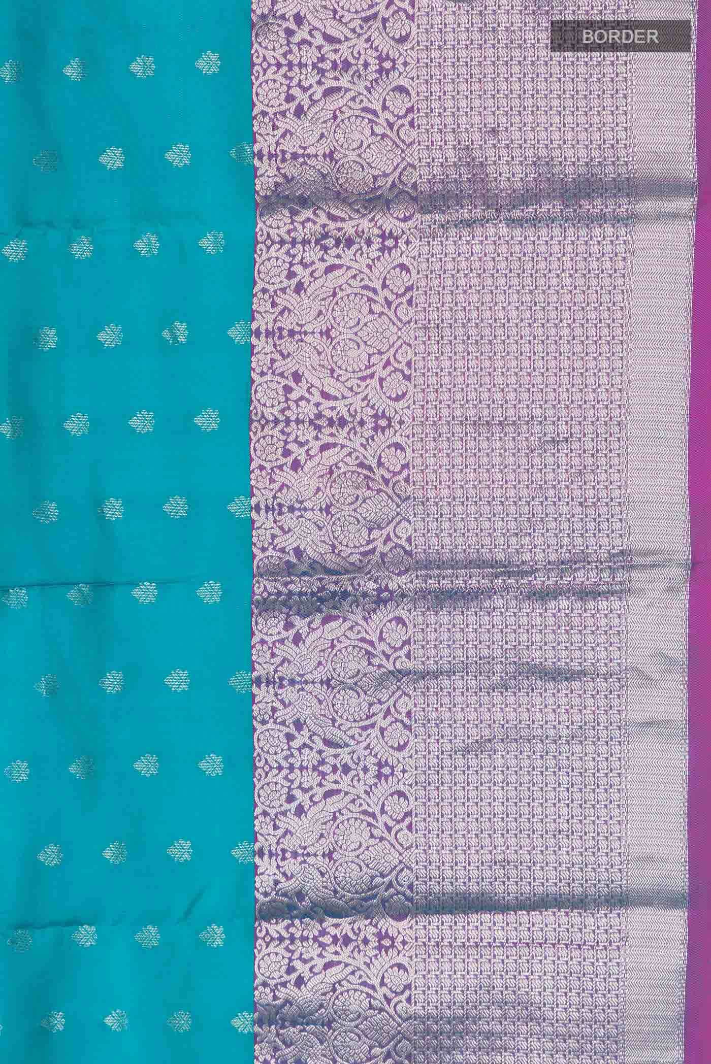 Blue Kanchipuram Silk Saree