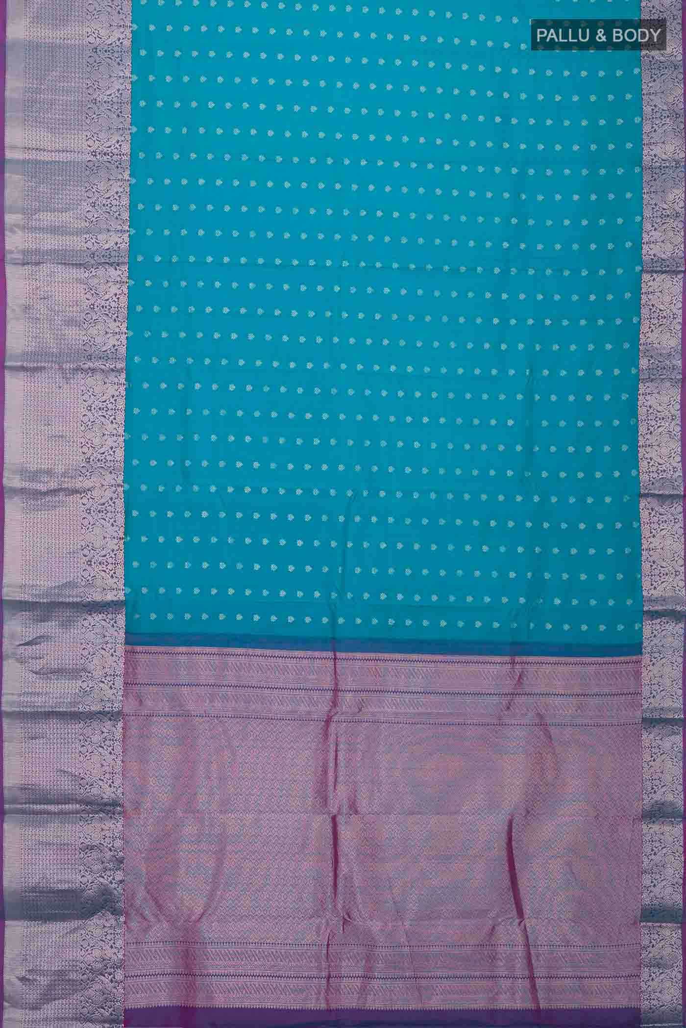 Blue Kanchipuram Silk Saree