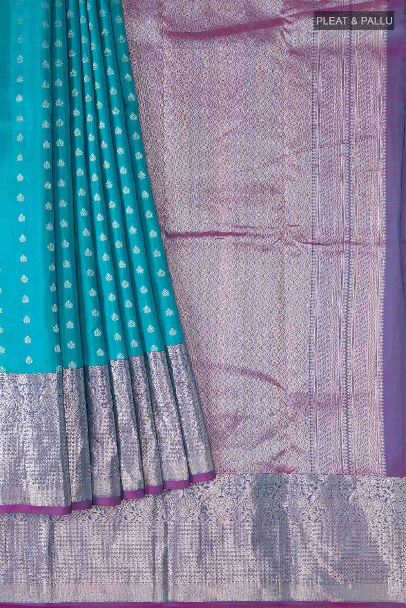 Blue Kanchipuram Silk Saree
