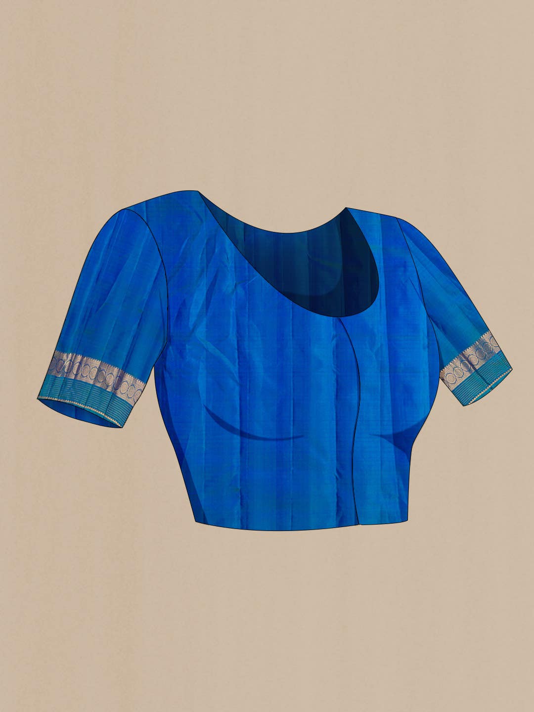 Blue Kanchipuram Silk Saree