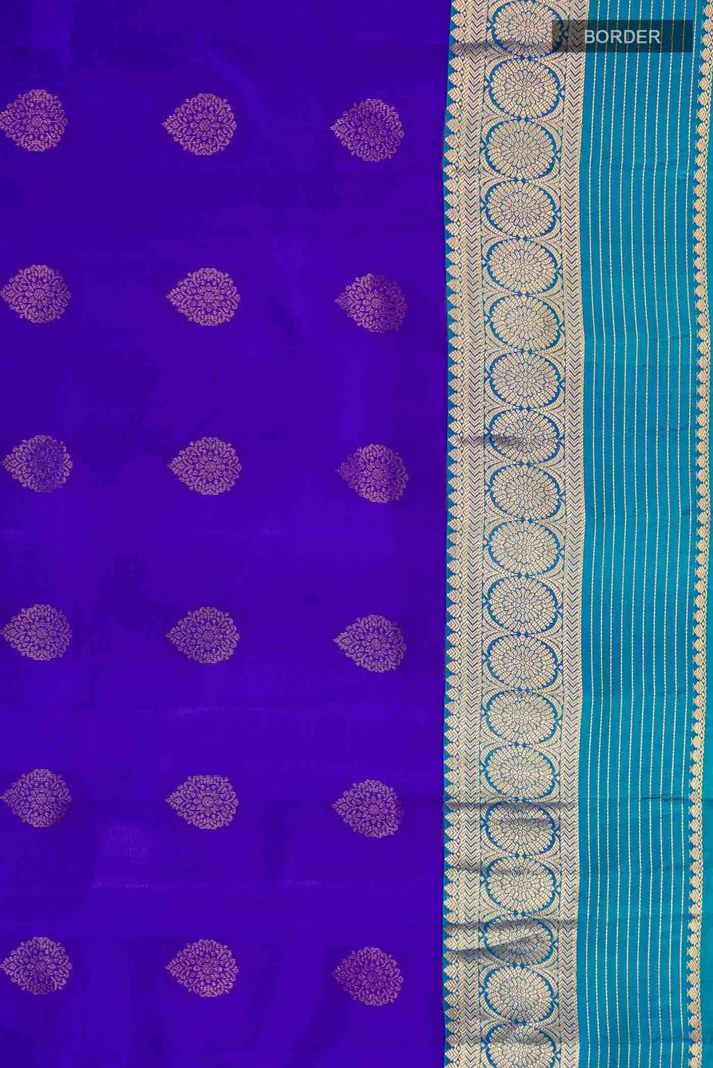 Blue Kanchipuram Silk Saree