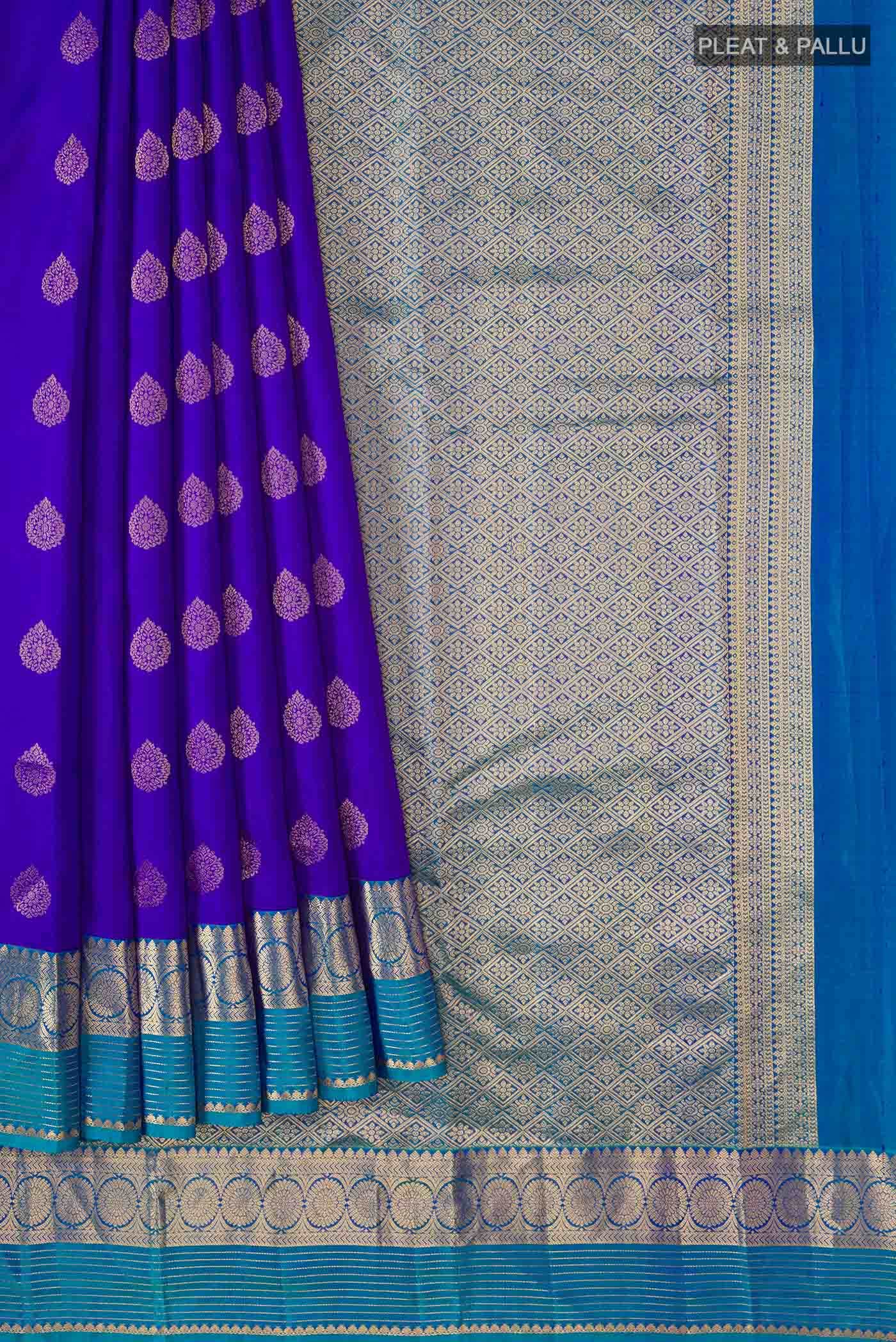 Blue Kanchipuram Silk Saree