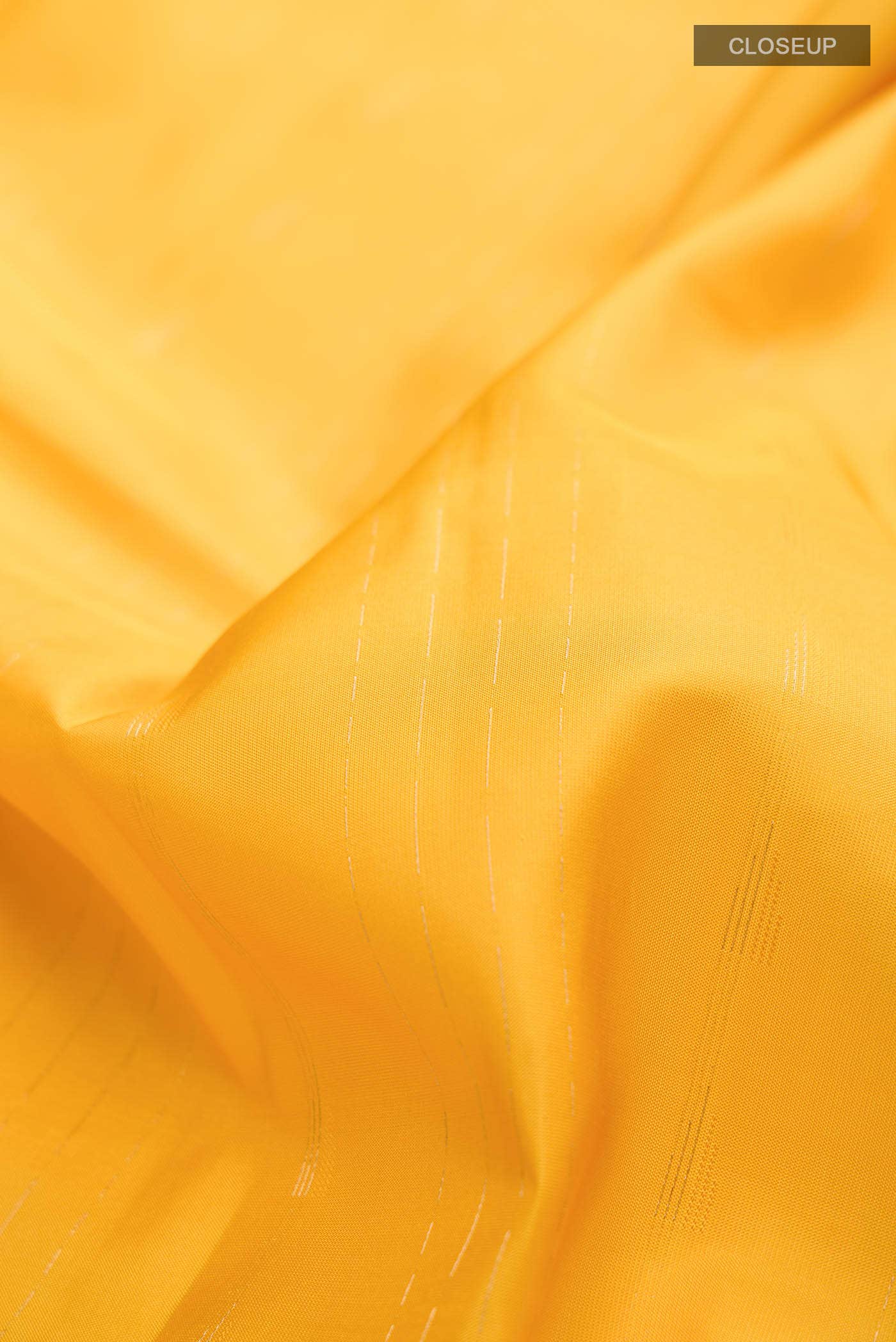 Yellow Kanchipuram Silk Saree