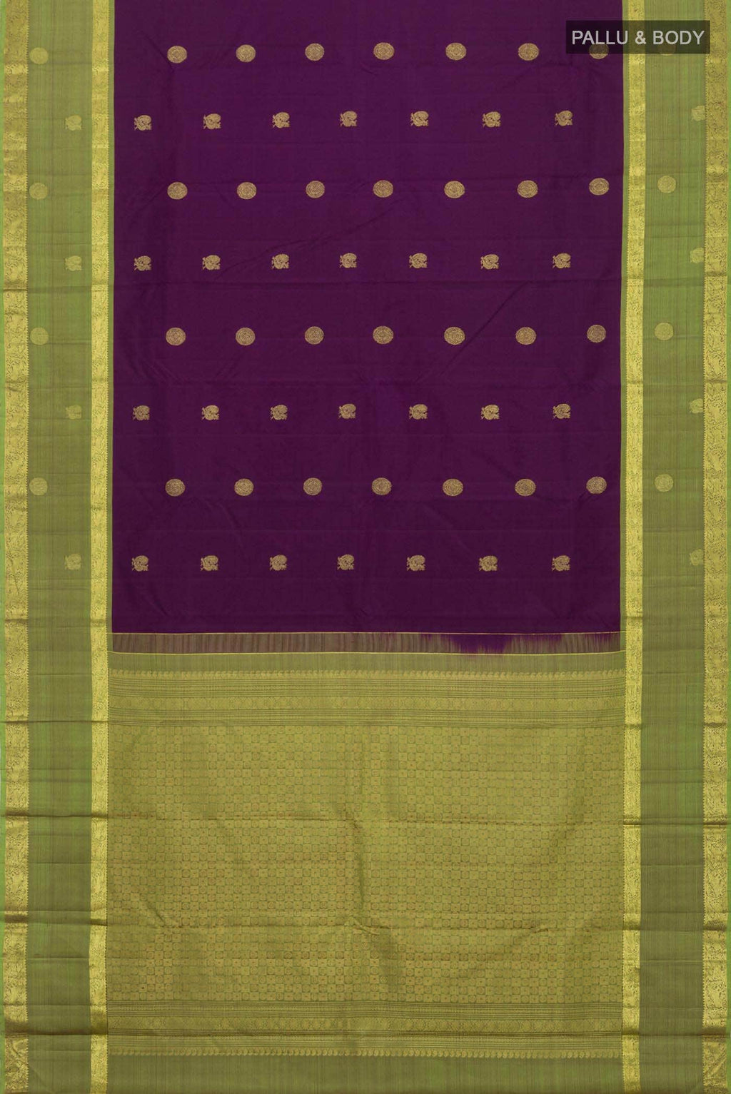 Purple Kanchipuram Silk Saree