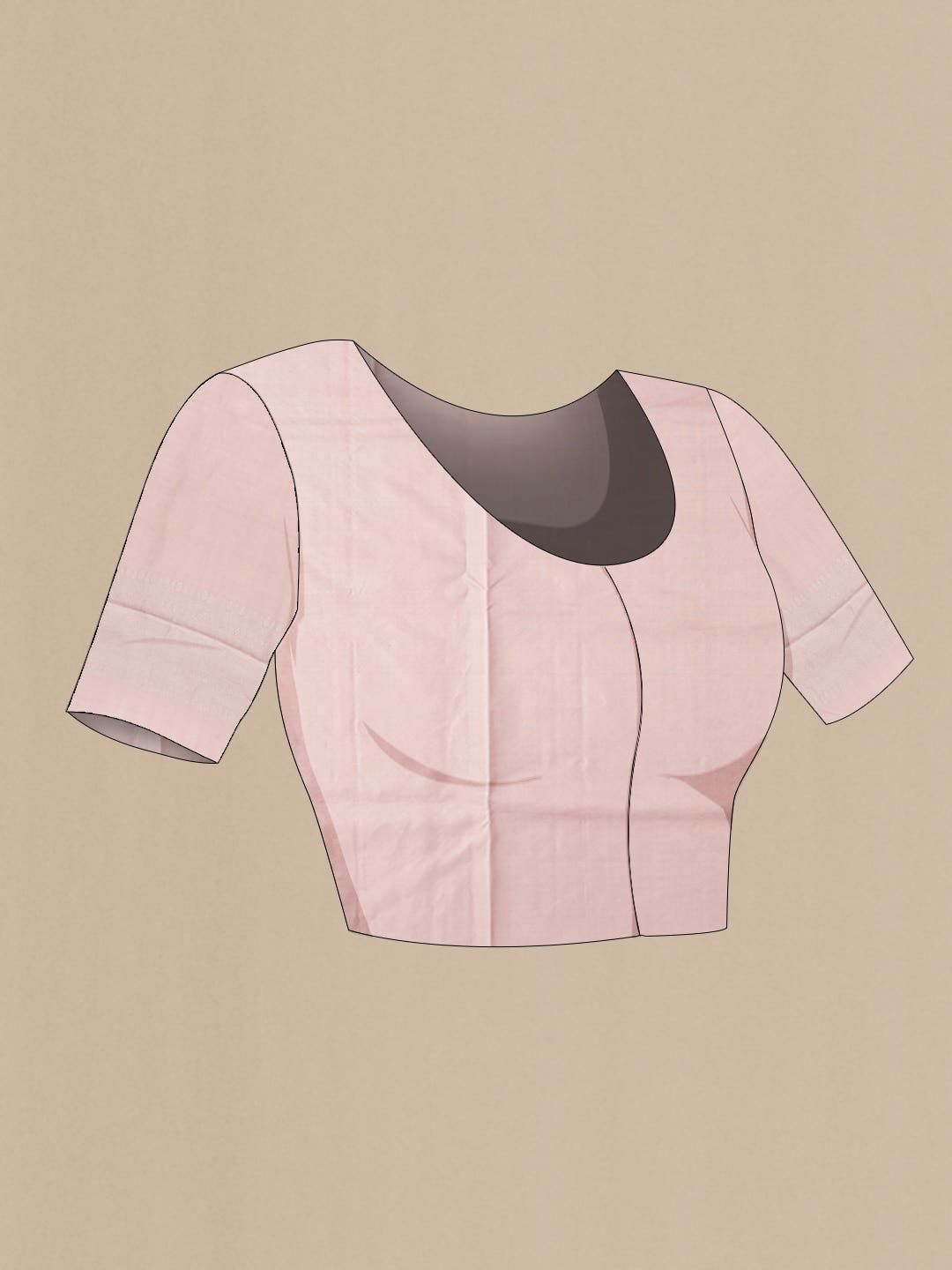 Rose Gold Soft Silk Saree