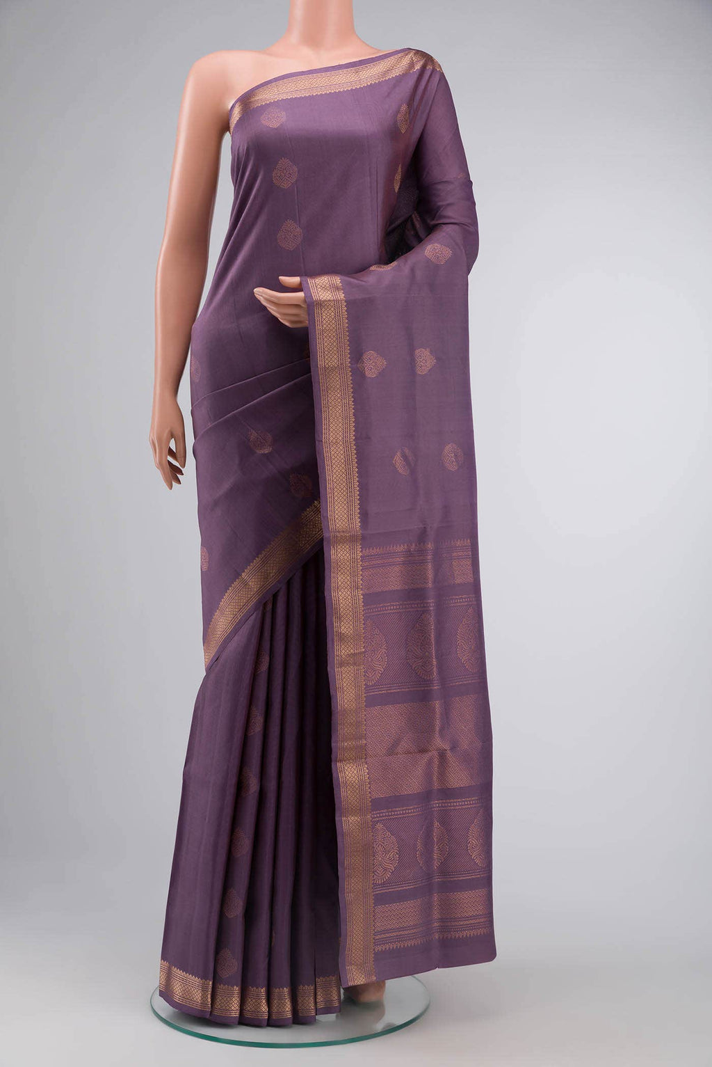 Lavender Soft Silk Saree