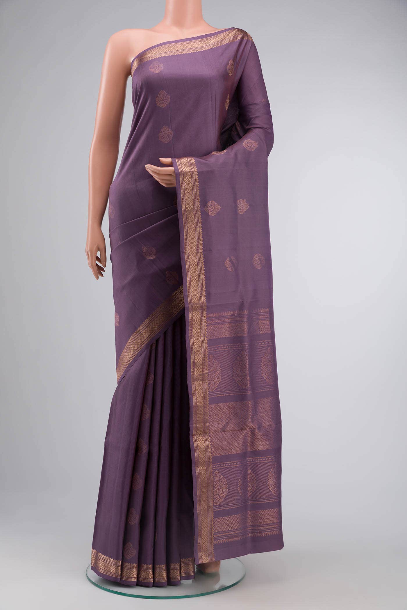 Lavender Soft Silk Saree