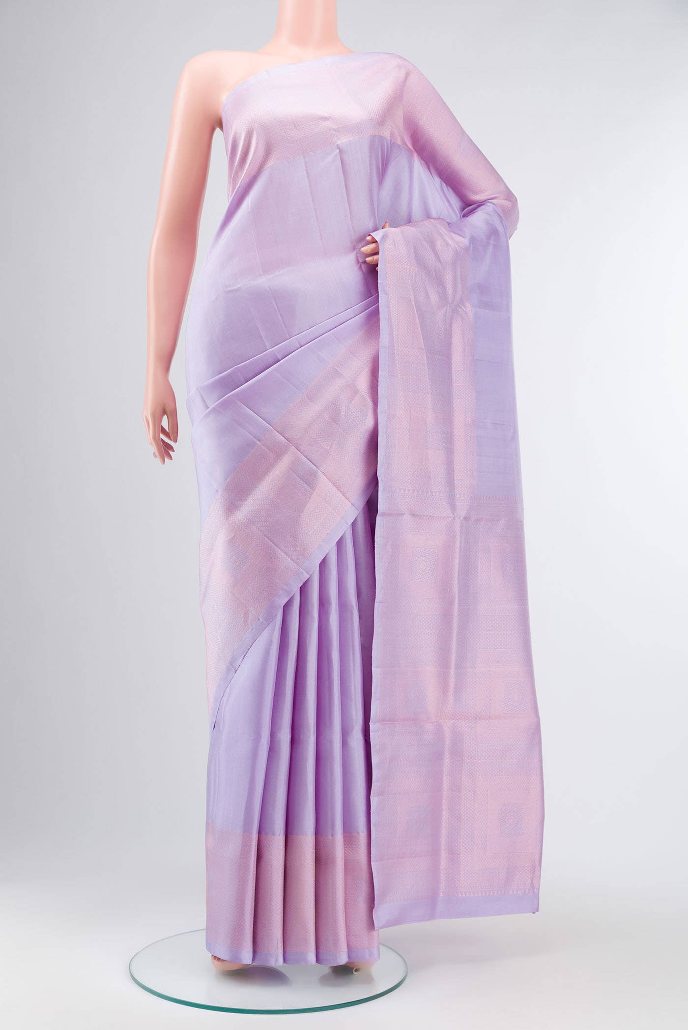 Lavender Soft Silk Saree