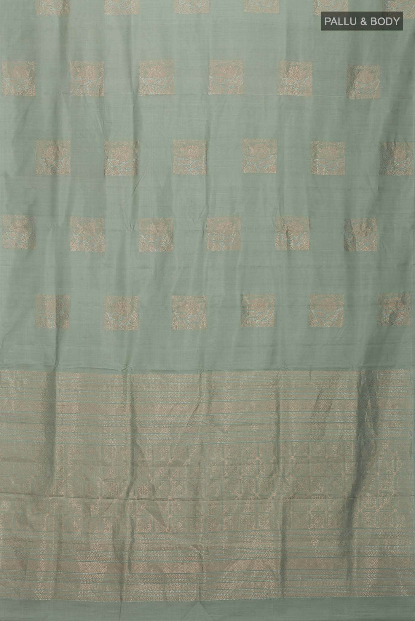 Sage Green Soft Silk Saree