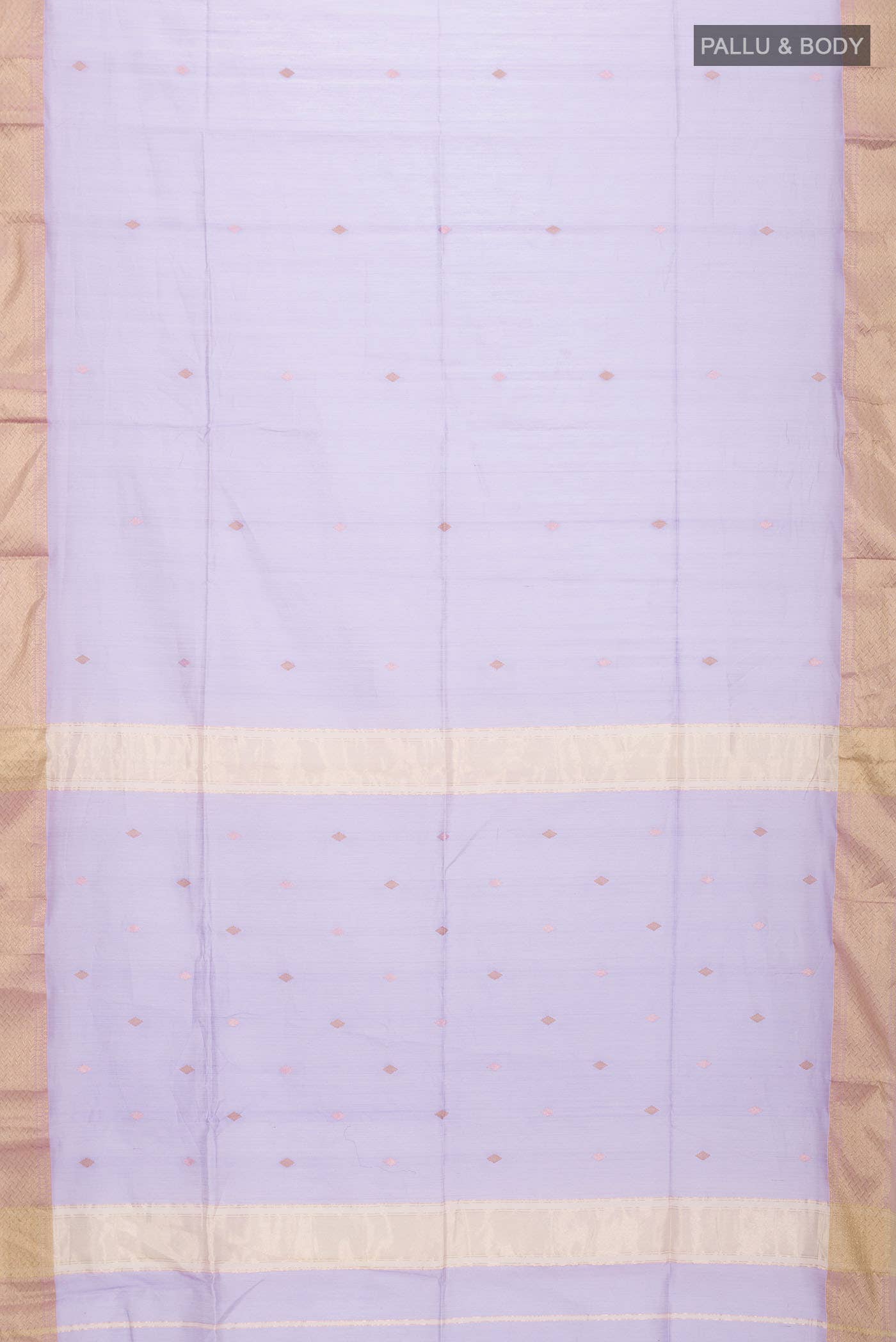 Lavender Maheshwari Silk Saree