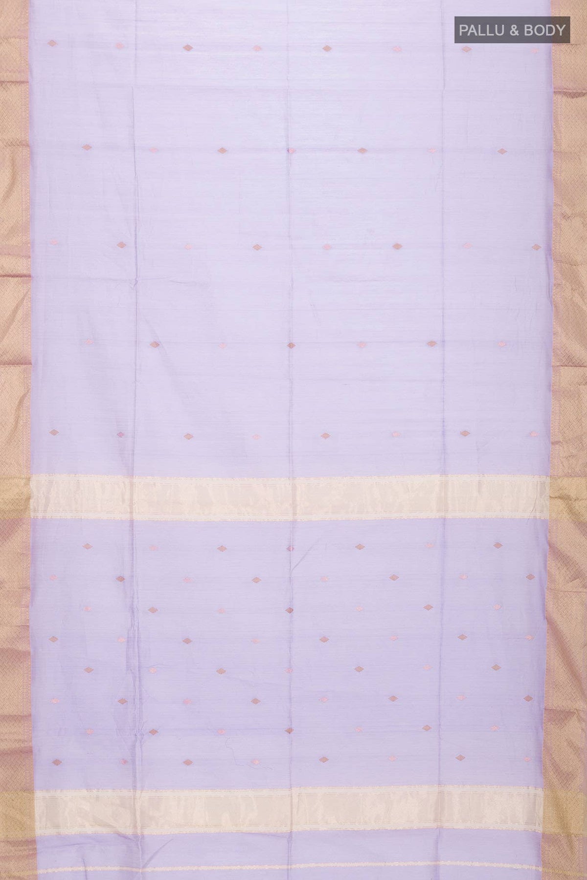 Lavender Maheshwari Silk Saree