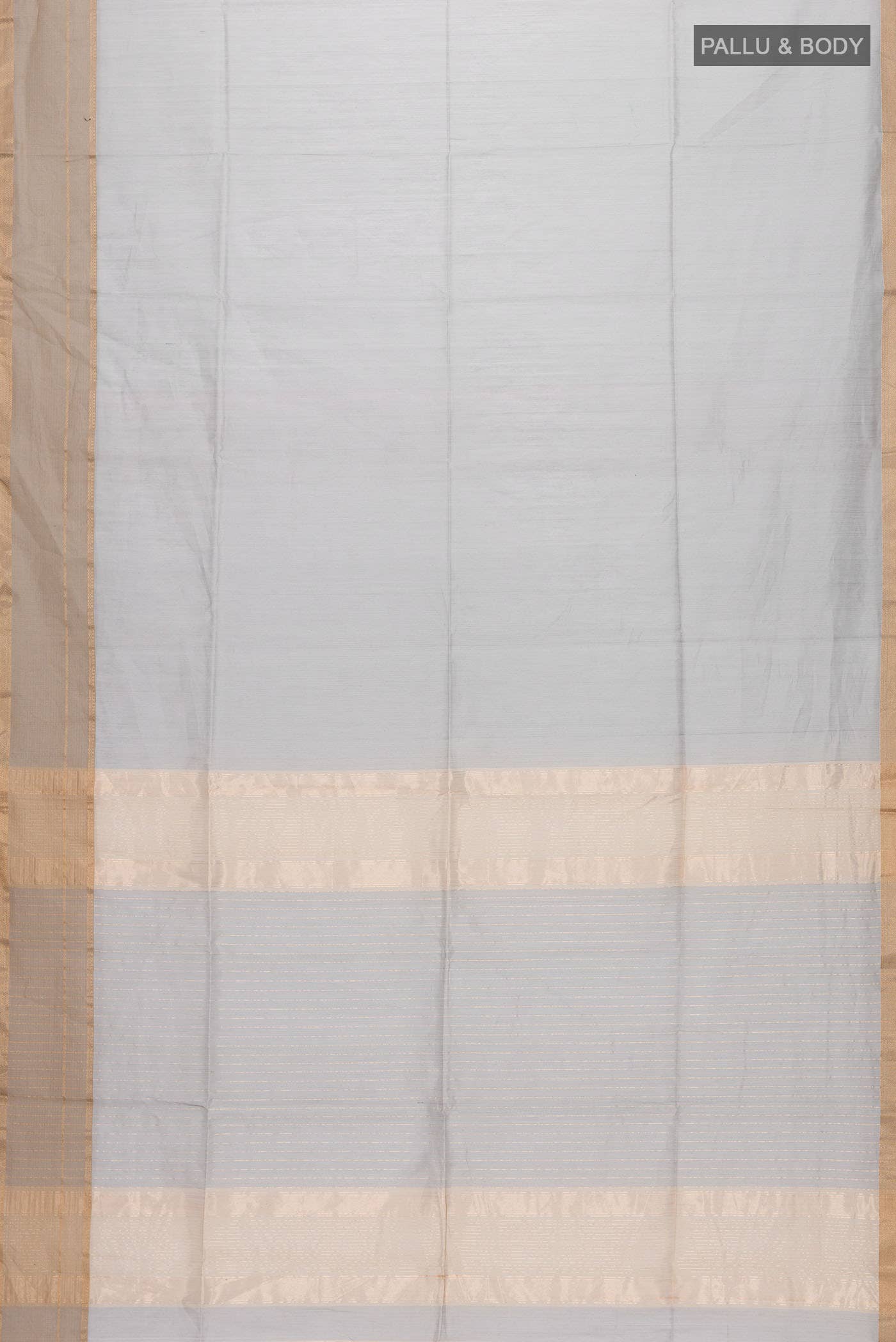 Grey Maheshwari Silk Cotton Saree