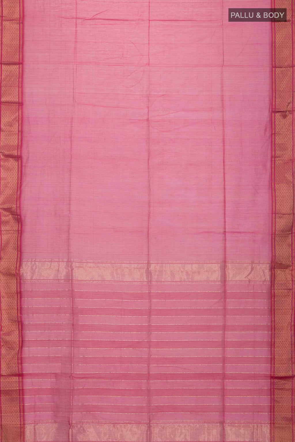 Coral Maheshwari Silk Saree
