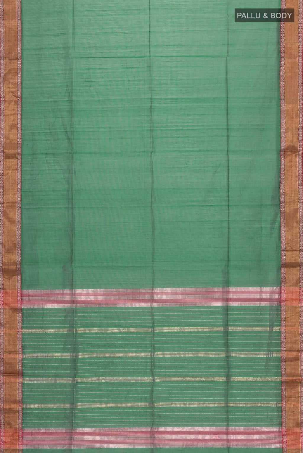 Green Maheshwari Silk Cotton Saree