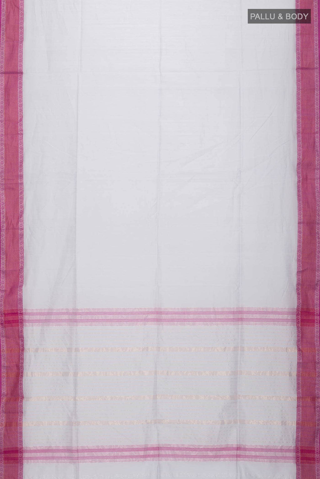 Grey Maheshwari Silk Saree