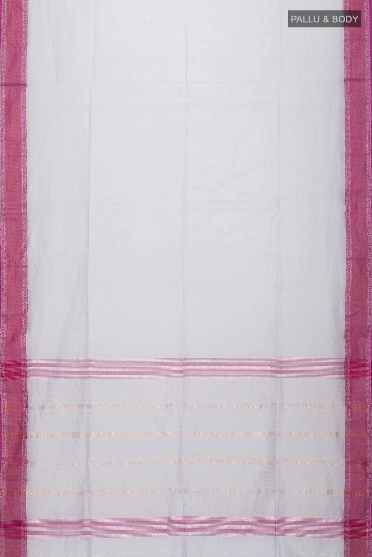Grey Maheshwari Silk Saree
