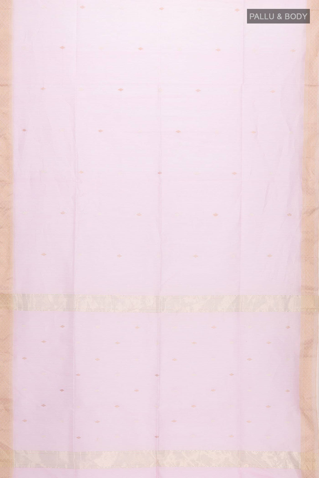 Rose pink Maheshwari Silk Cotton Saree