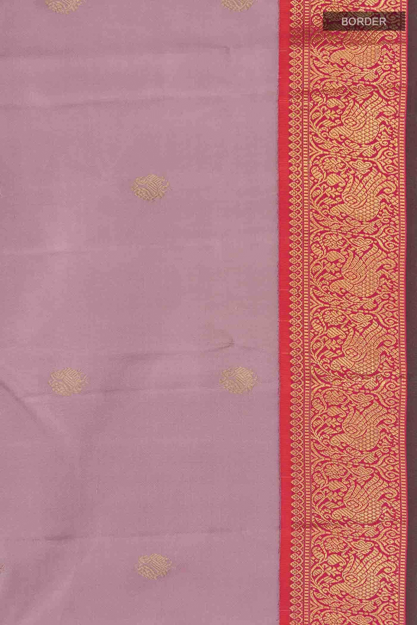 Lavender Kanchipuram Silk Saree