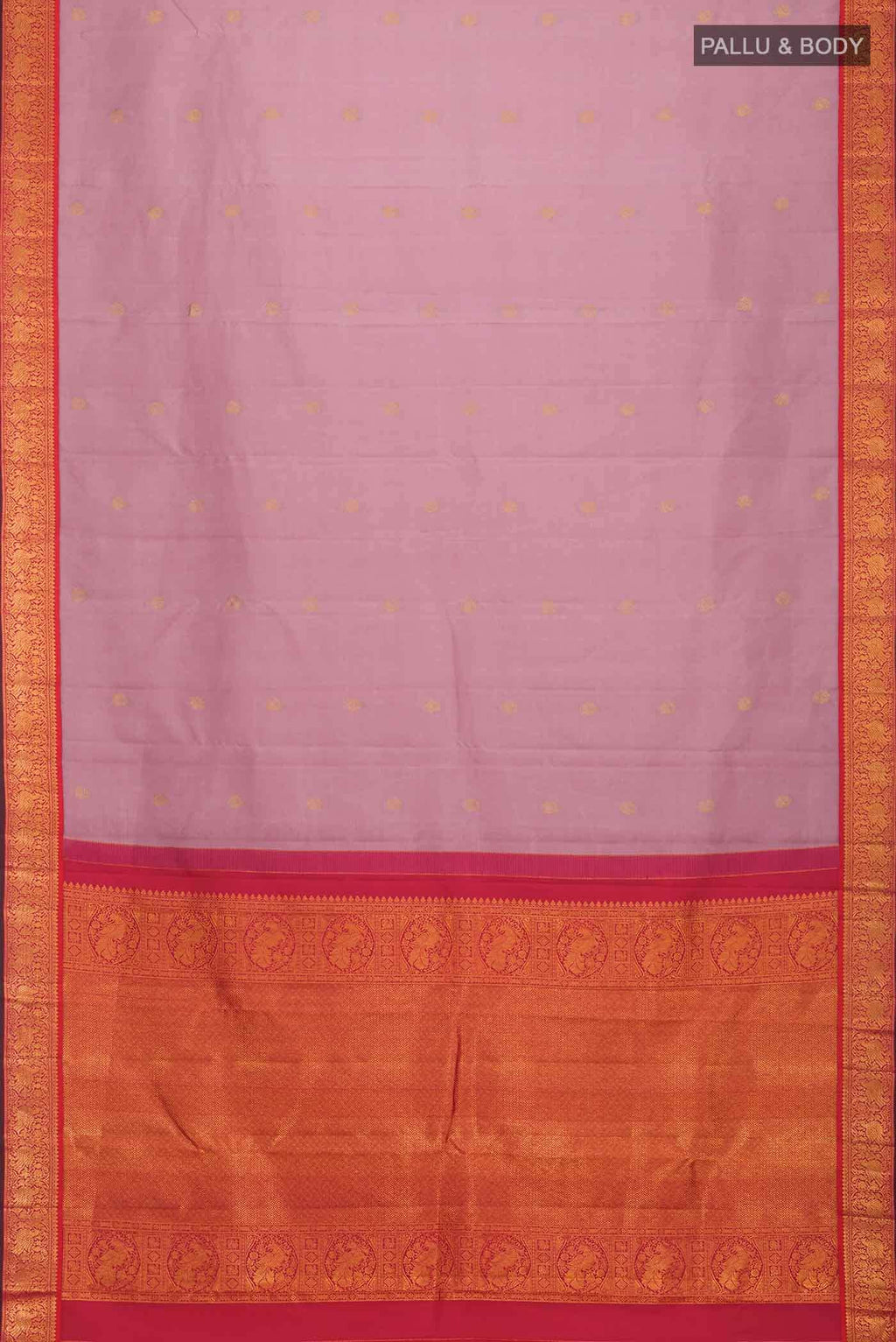 Lavender Kanchipuram Silk Saree