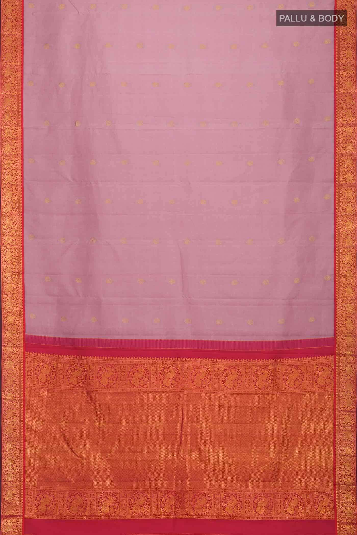 Lavender Kanchipuram Silk Saree
