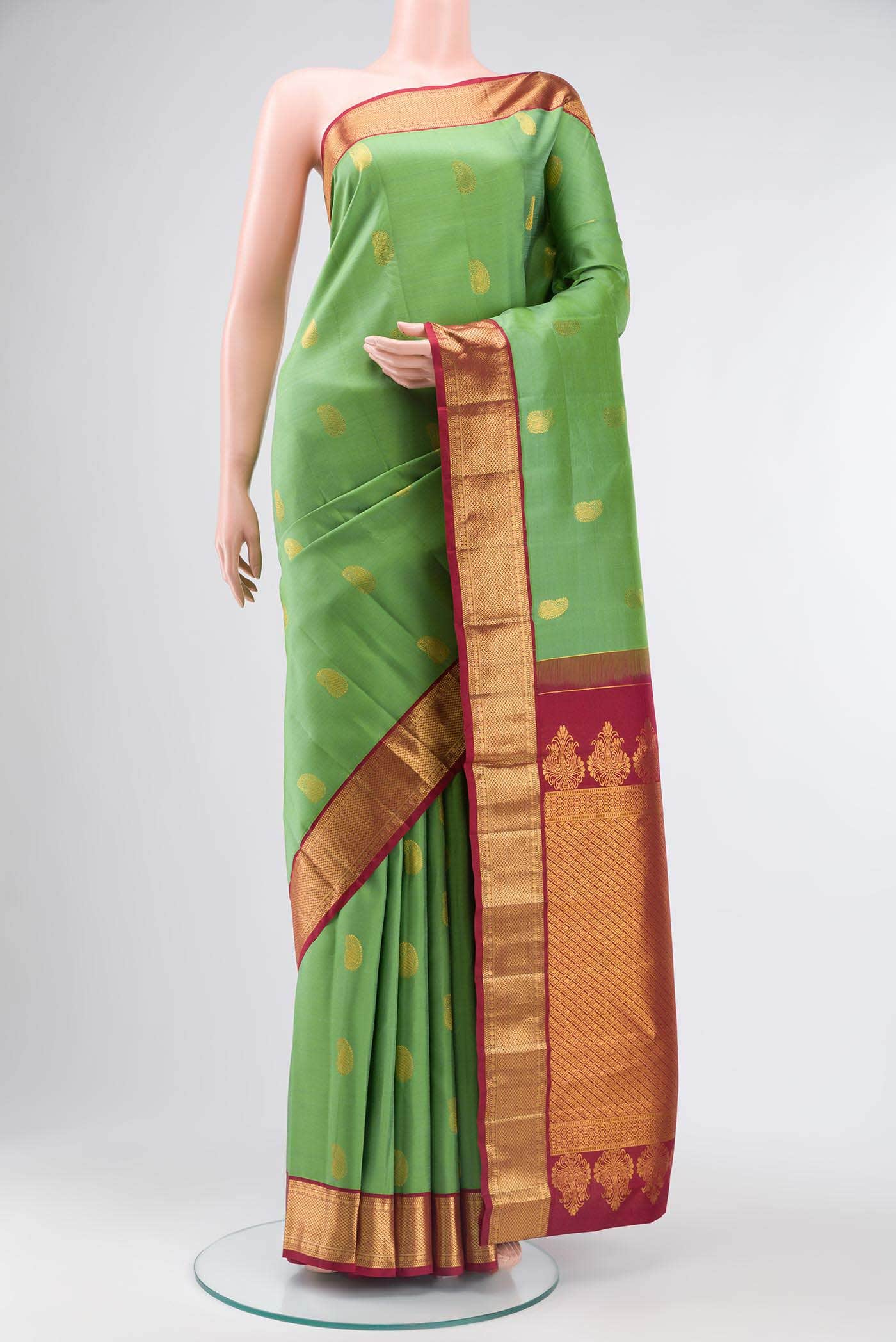 Green Kanchipuram Silk Saree