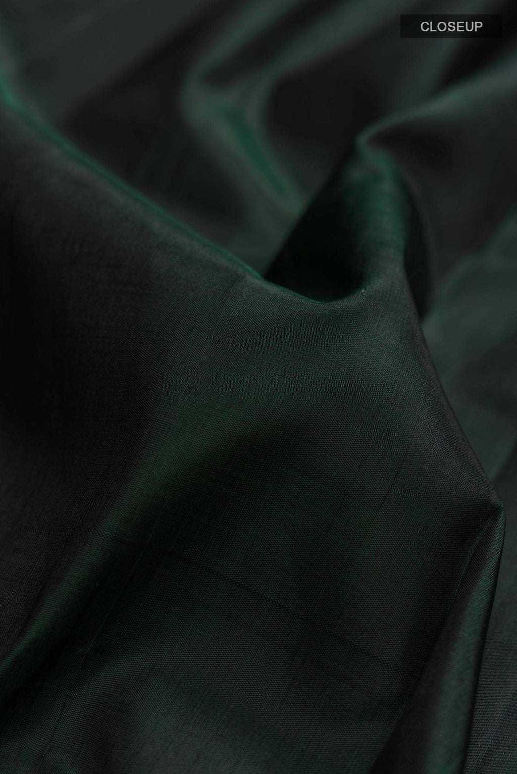 Bottle Green Kanchipuram Silk Saree