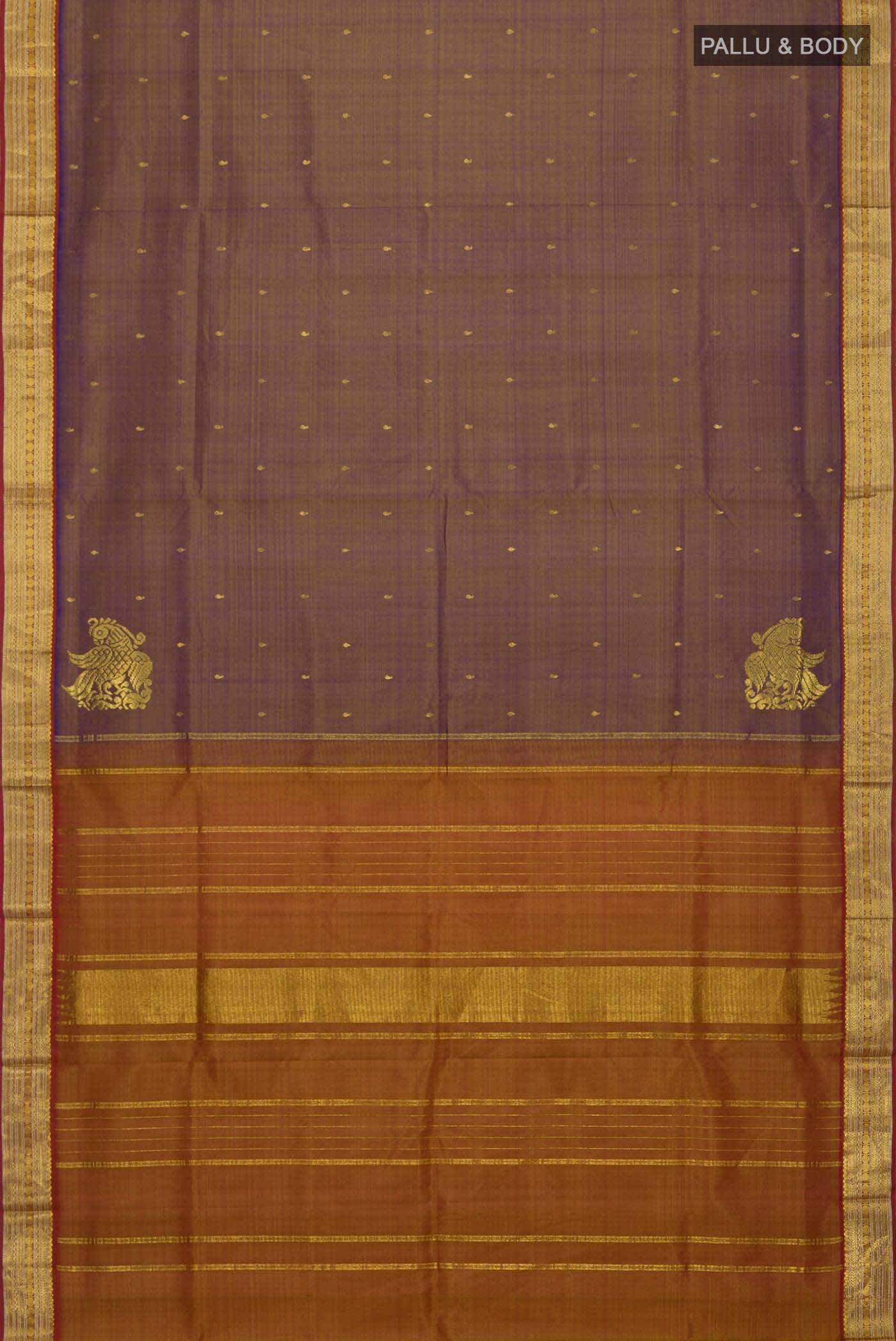 Blue Kanchipuram Silk Saree