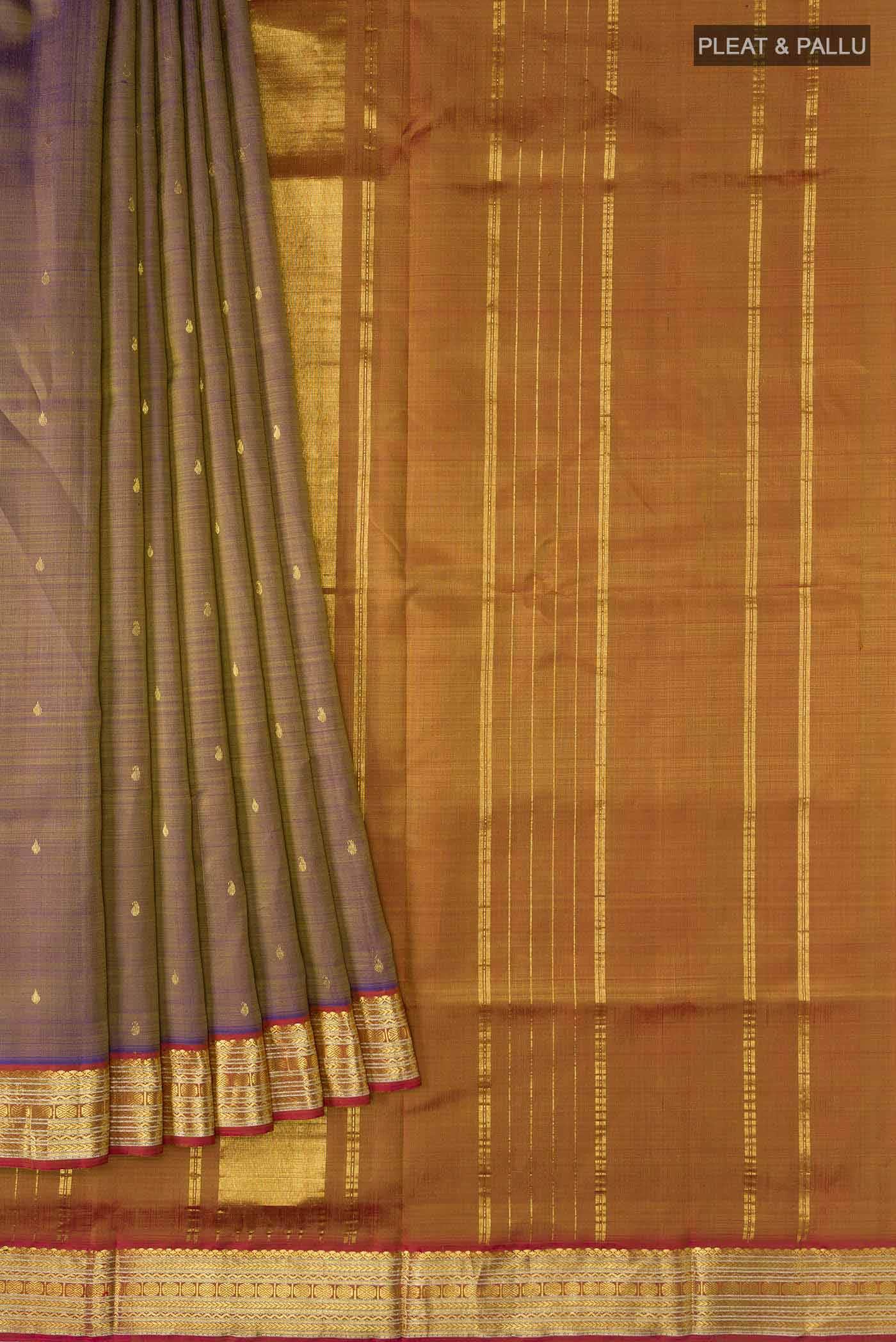 Blue Kanchipuram Silk Saree