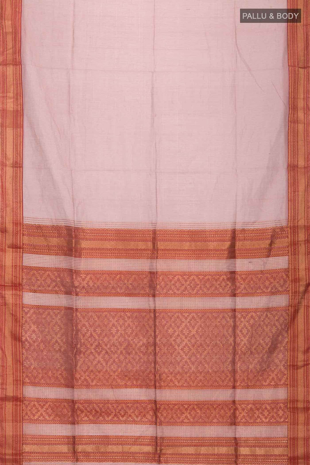Pink Maheshwari Tissue Silk Saree