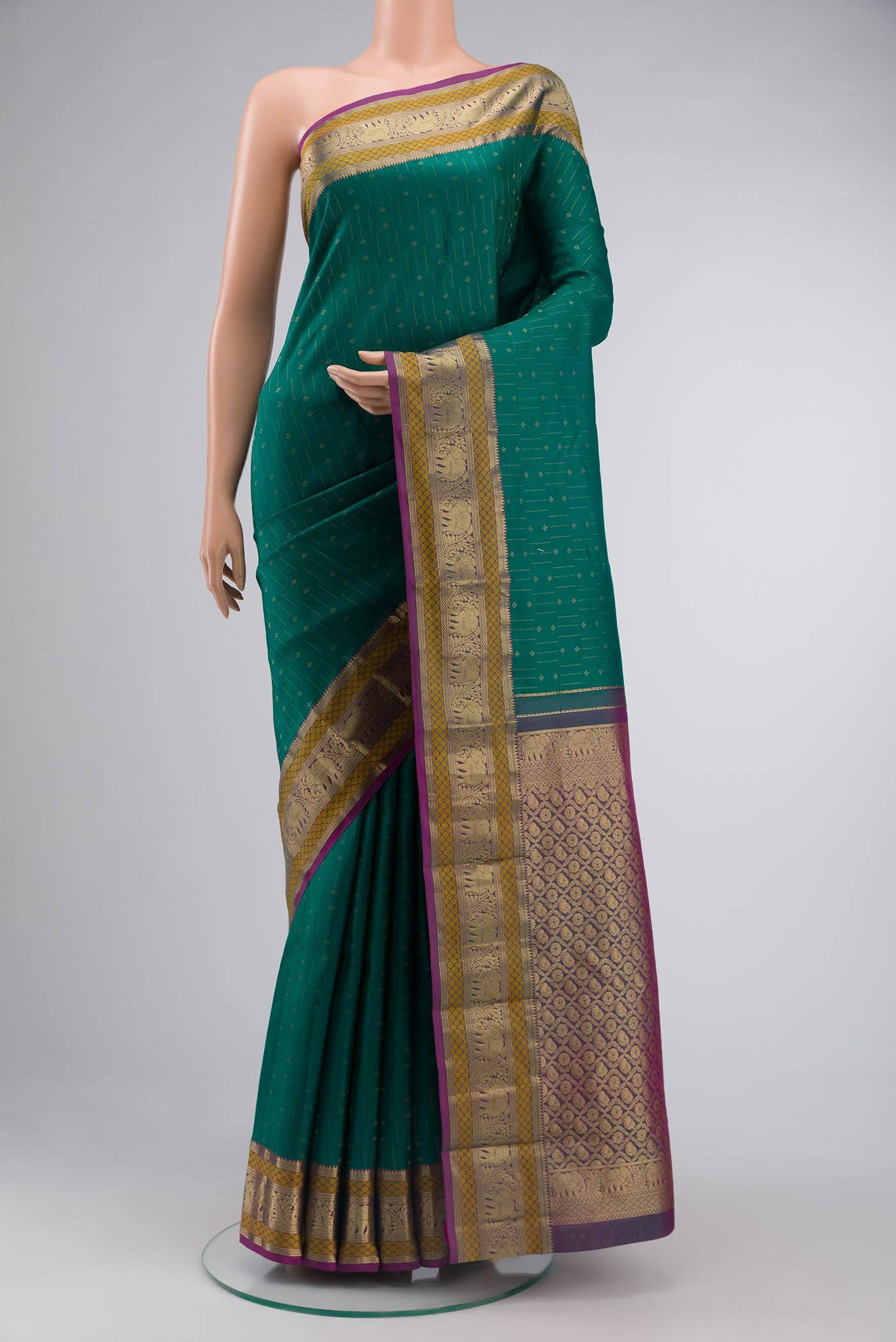 Green Kanchipuram Silk Saree