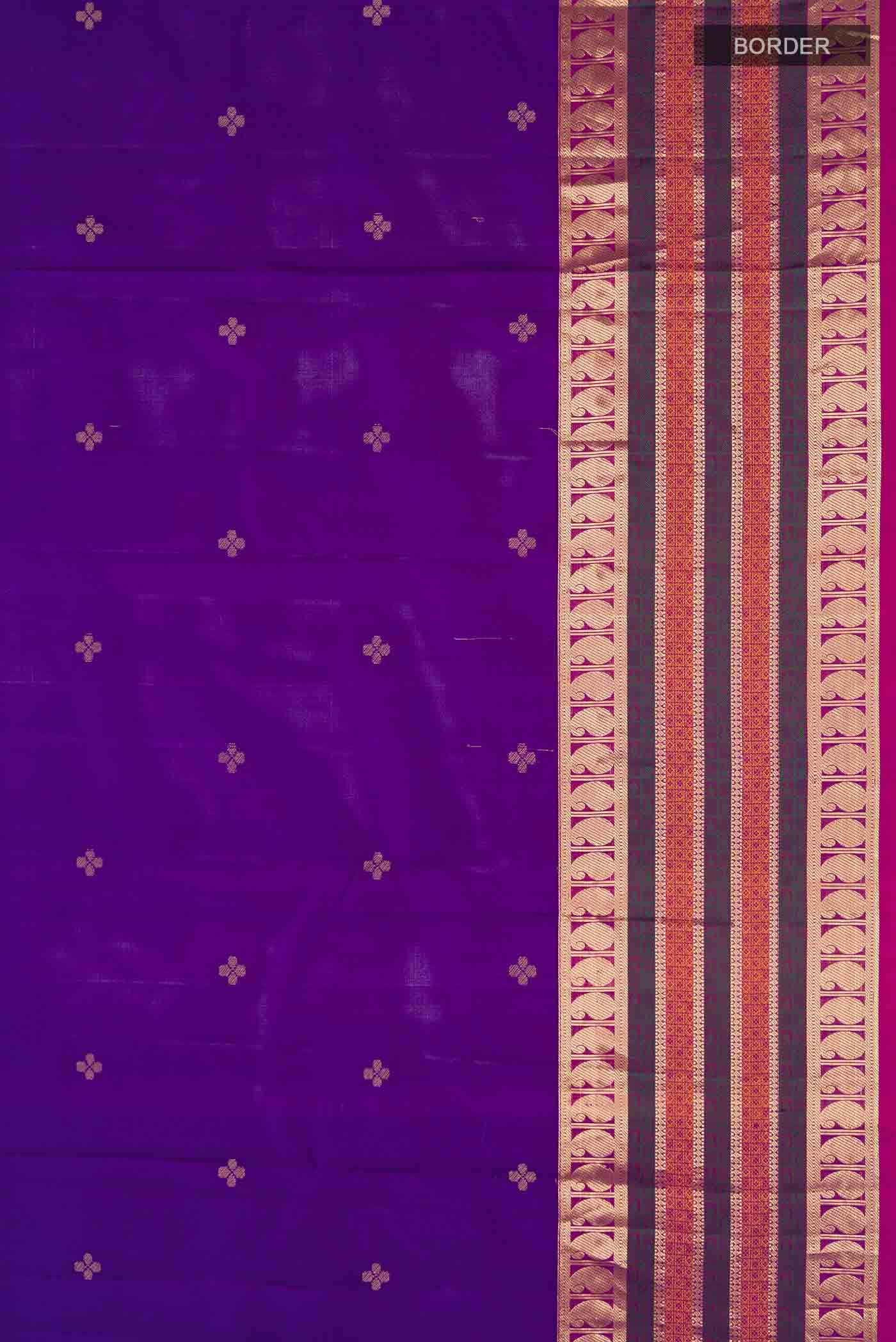 Violet Kanchipuram Silk Saree