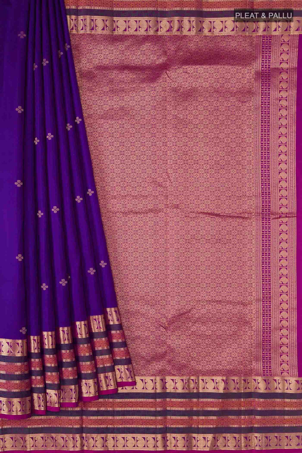 Violet Kanchipuram Silk Saree