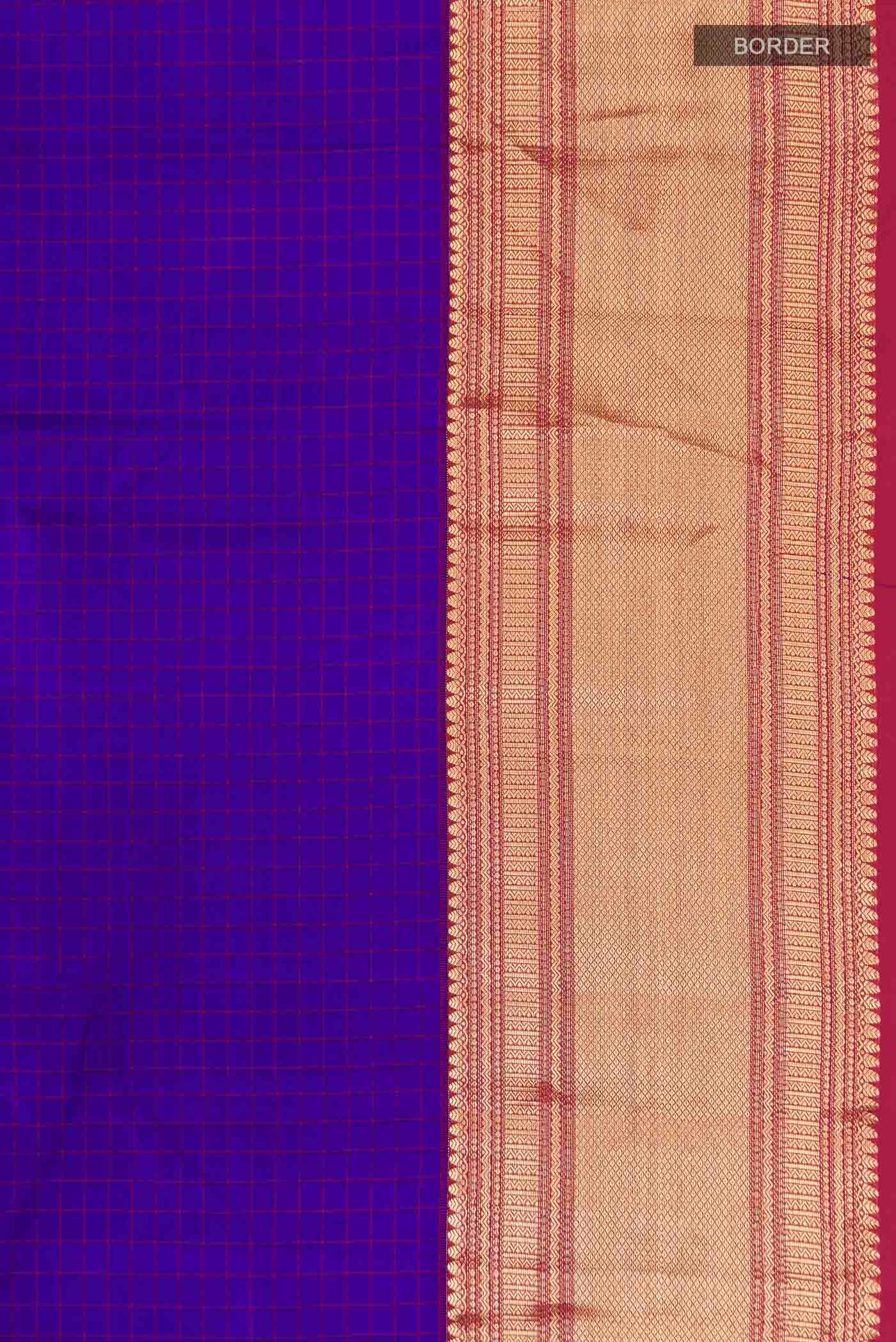 Blue Kanchipuram Silk Saree