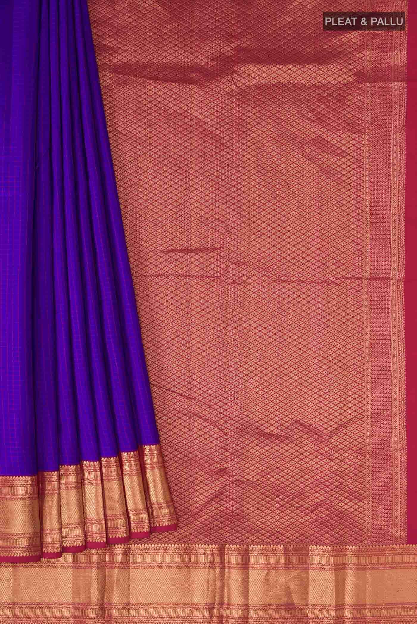 Blue Kanchipuram Silk Saree