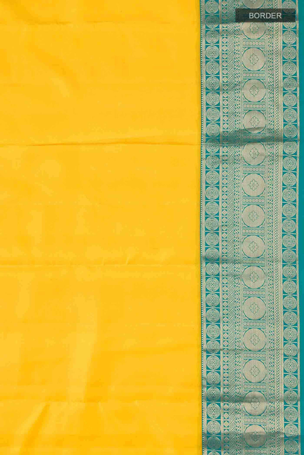 Yellow Kanchipuram Silk Saree