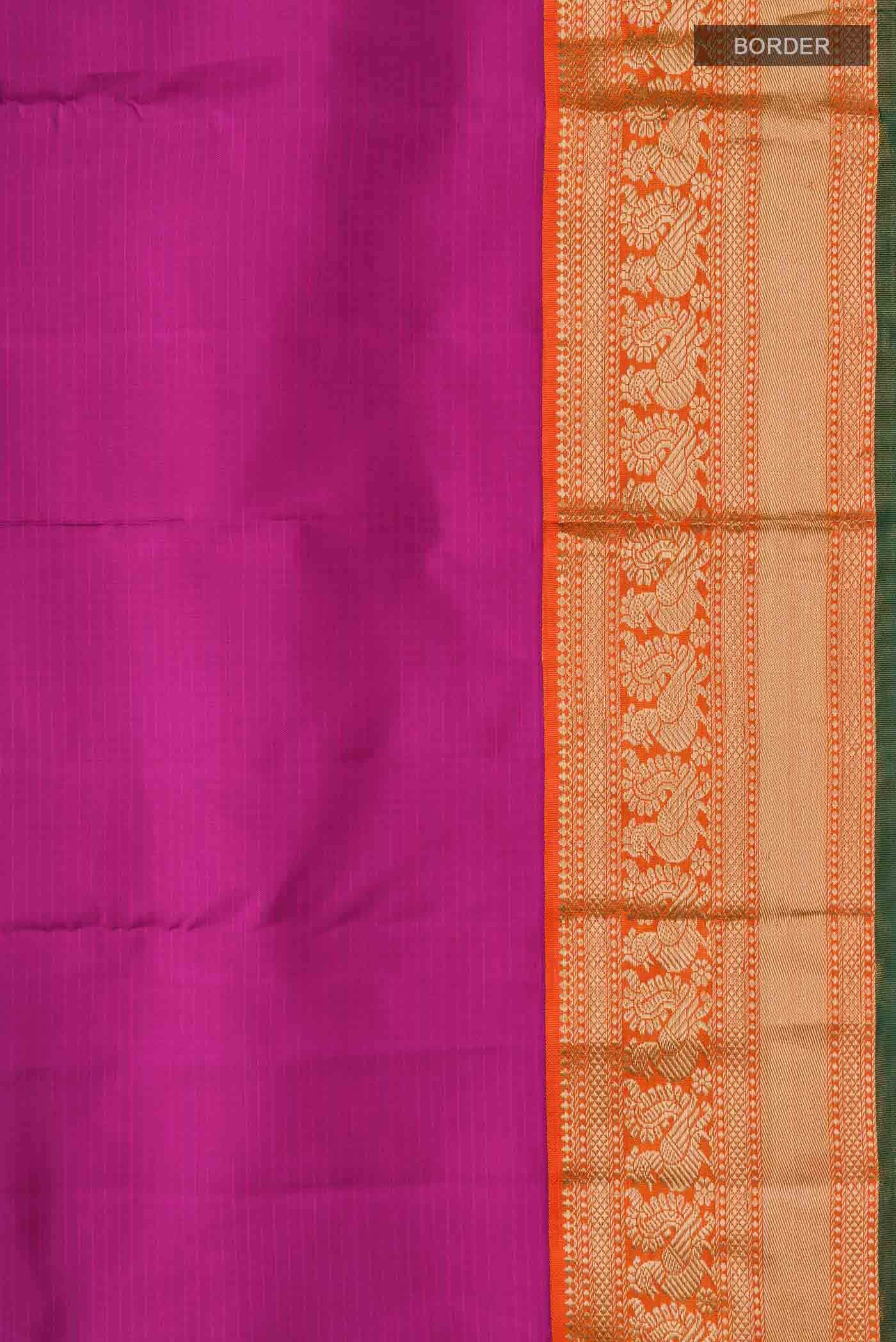 Magenta Kanchipuram Silk Saree