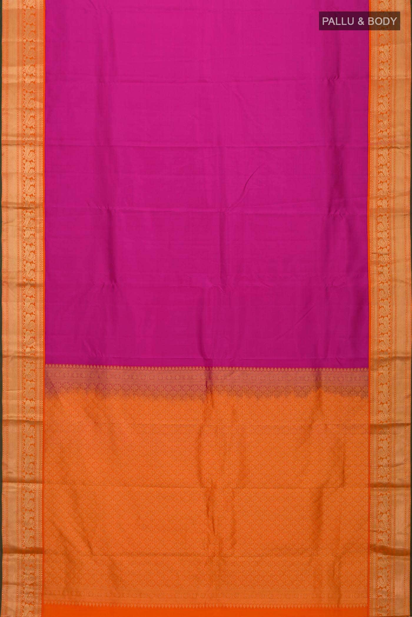 Magenta Kanchipuram Silk Saree