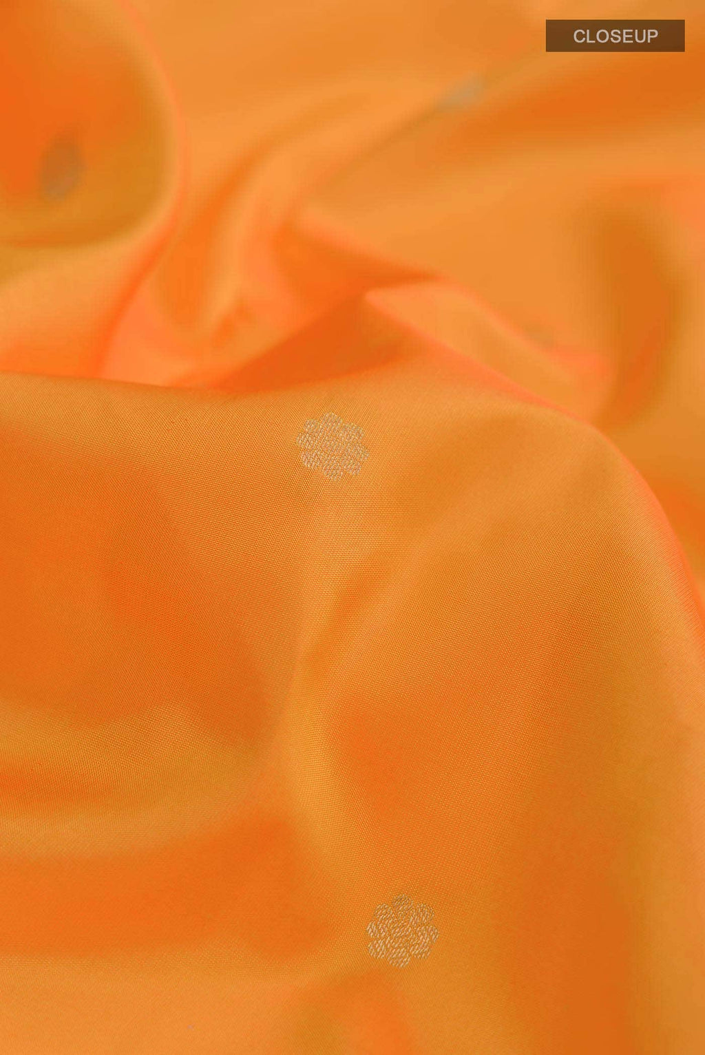 Orange Kanchipuram Silk Saree